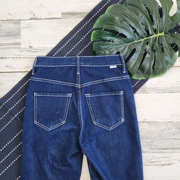 Mother The Ankle Swooner Jeans In Ooh La La Dark Wash Size 24 - Picture 11 of 11